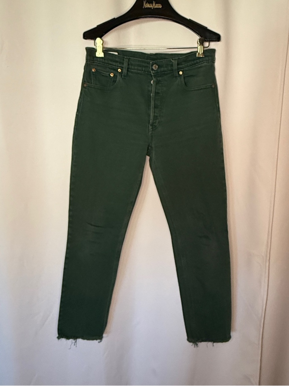 GAP Dark Green Cheeky Straight High Rise Jeans